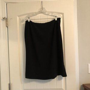 Black Crepe Skirt With Ruffle By Talbots - image 1